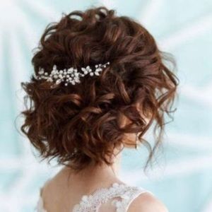 Handmade Pearl and Rhinestone Hairpiece